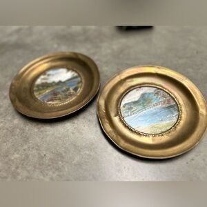 Vintage Gold Decorative Wall Plates
